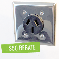 DPI NEMA 14-50 or 12-30 outlet Rebate - $50 logo