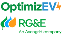Earn Monthly RG&E Rewards with OptimizEV logo